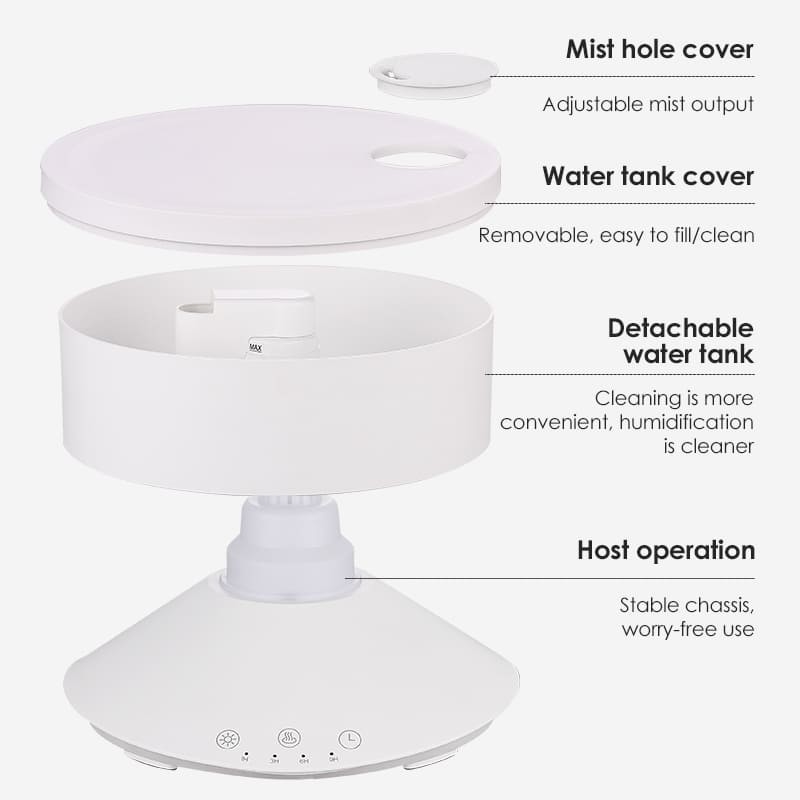 안개 향유 확산기 원격 제어 7 색상 LED 조명