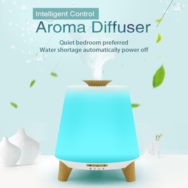 300ml 스마트 블루투스 스피커 에센셜 오일 디퓨저 냉각 안개 습기장 Aroma 에센셜 오일 디퓨저